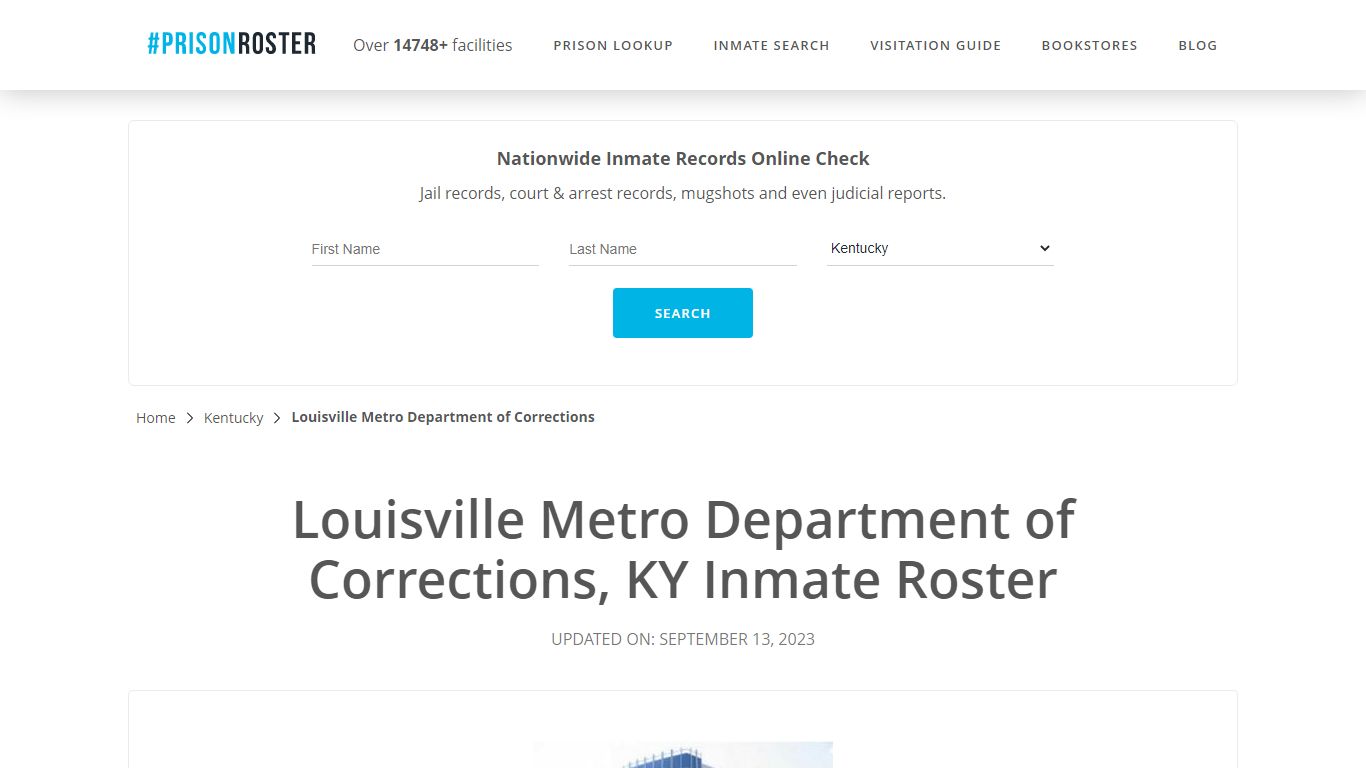 Louisville Metro Department of Corrections, KY Inmate Roster