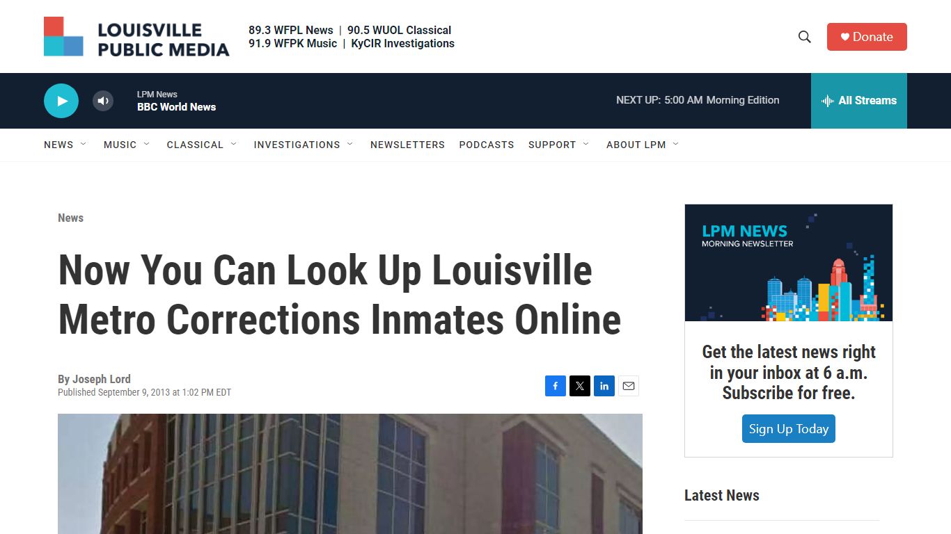 Now You Can Look Up Louisville Metro Corrections Inmates Online